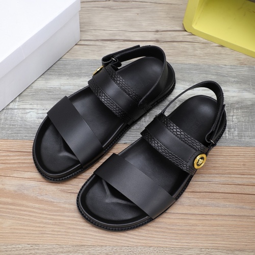 Cheap Versace Sandal For Men #1237310 Replica Wholesale [$56.00 USD] [ITEM#1237310] on Replica Versace Sandal