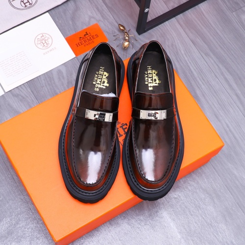 Cheap Hermes Leather Shoes For Men #1237311 Replica Wholesale [$118.00 USD] [ITEM#1237311] on Replica Hermes Leather Shoes