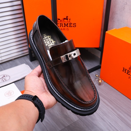 Cheap Hermes Leather Shoes For Men #1237311 Replica Wholesale [$118.00 USD] [ITEM#1237311] on Replica Hermes Leather Shoes