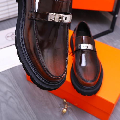 Cheap Hermes Leather Shoes For Men #1237311 Replica Wholesale [$118.00 USD] [ITEM#1237311] on Replica Hermes Leather Shoes