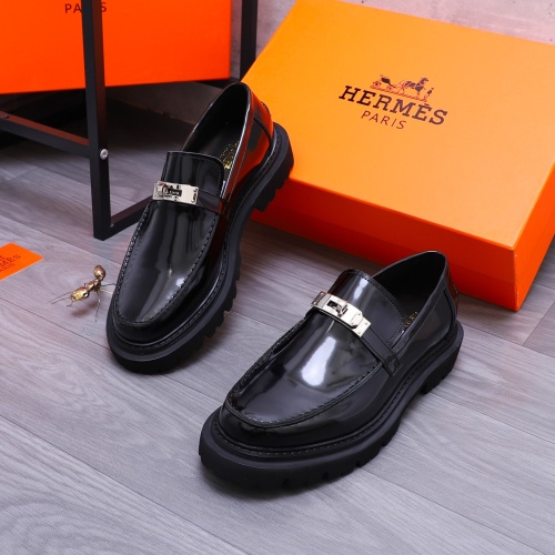 Cheap Hermes Leather Shoes For Men #1237312 Replica Wholesale [$118.00 USD] [ITEM#1237312] on Replica Hermes Leather Shoes