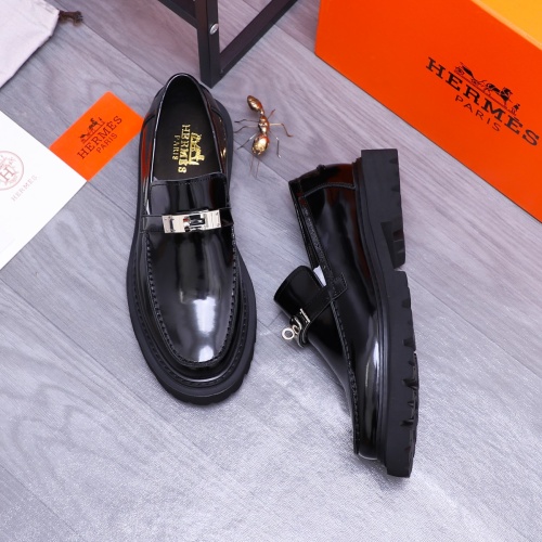 Cheap Hermes Leather Shoes For Men #1237312 Replica Wholesale [$118.00 USD] [ITEM#1237312] on Replica Hermes Leather Shoes