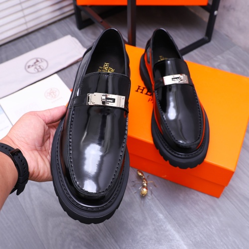 Cheap Hermes Leather Shoes For Men #1237312 Replica Wholesale [$118.00 USD] [ITEM#1237312] on Replica Hermes Leather Shoes