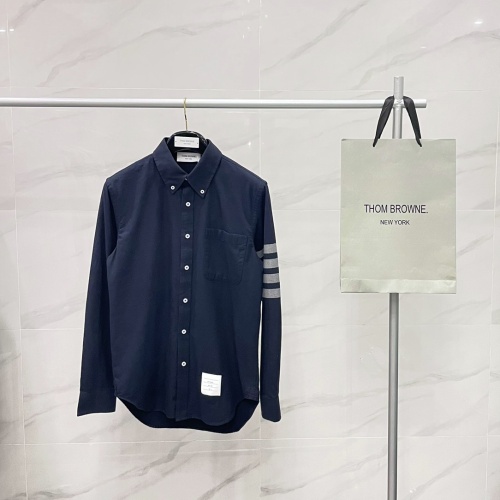 Cheap Thom Browne TB Shirts Long Sleeved For Unisex #1237325 Replica Wholesale [$56.00 USD] [ITEM#1237325] on Replica Thom Browne TB Shirts