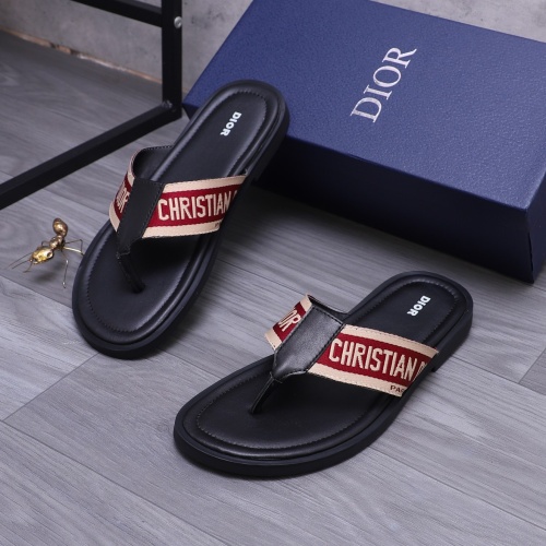 Cheap Christian Dior Slippers For Men #1237402 Replica Wholesale [$42.00 USD] [ITEM#1237402] on Replica Christian Dior Slippers