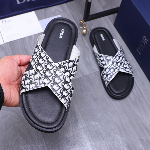 Cheap Christian Dior Slippers For Men #1237410 Replica Wholesale [$42.00 USD] [ITEM#1237410] on Replica Christian Dior Slippers