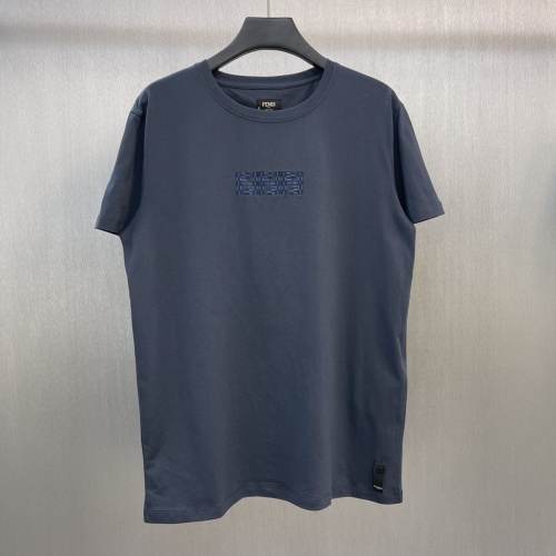 Cheap Fendi T-Shirts Short Sleeved For Unisex #1237454 Replica Wholesale [$45.00 USD] [ITEM#1237454] on Replica Fendi T-Shirts