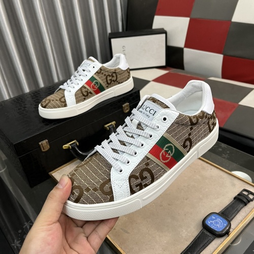 Cheap Gucci Casual Shoes For Men #1237480 Replica Wholesale [$72.00 USD] [ITEM#1237480] on Replica Gucci Casual Shoes