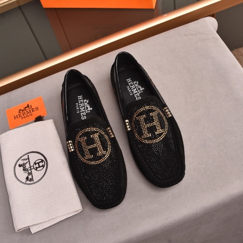 Cheap Hermes Leather Shoes For Men #1237485 Replica Wholesale [$76.00 USD] [ITEM#1237485] on Replica Hermes Leather Shoes