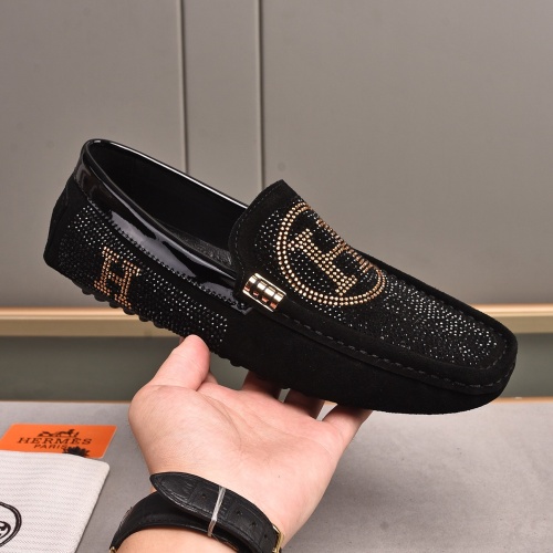 Cheap Hermes Leather Shoes For Men #1237485 Replica Wholesale [$76.00 USD] [ITEM#1237485] on Replica Hermes Leather Shoes