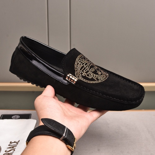 Cheap Versace Leather Shoes For Men #1237486 Replica Wholesale [$76.00 USD] [ITEM#1237486] on Replica Versace Leather Shoes