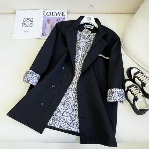 Cheap LOEWE Coat Long Sleeved For Women #1237527 Replica Wholesale [$122.00 USD] [ITEM#1237527] on Replica LOEWE Jackets