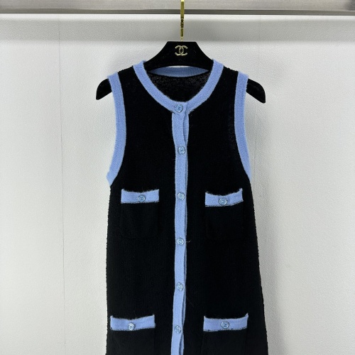 Cheap Chanel Dresses Sleeveless For Women #1237553 Replica Wholesale [$108.00 USD] [ITEM#1237553] on Replica Chanel Dresses