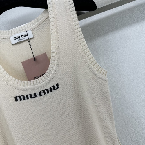 Cheap MIU MIU Dresses Sleeveless For Women #1237565 Replica Wholesale [$92.00 USD] [ITEM#1237565] on Replica MIU MIU Dresses