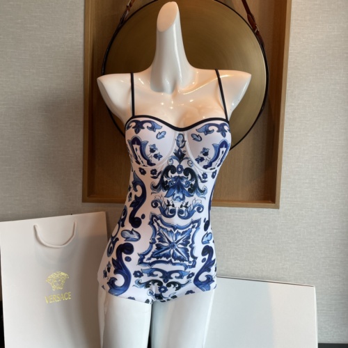 Cheap Dolce &amp; Gabbana Bathing Suits Sleeveless For Women #1237592 Replica Wholesale [$41.00 USD] [ITEM#1237592] on Replica Dolce &amp; Gabbana Bathing Suits