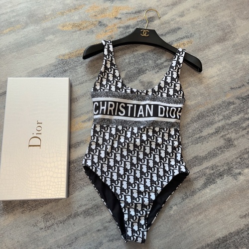 Cheap Christian Dior Bathing Suits Sleeveless For Women #1237596 Replica Wholesale [$41.00 USD] [ITEM#1237596] on Replica Christian Dior Bathing Suits