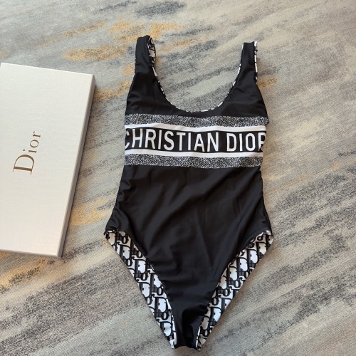 Cheap Christian Dior Bathing Suits Sleeveless For Women #1237596 Replica Wholesale [$41.00 USD] [ITEM#1237596] on Replica Christian Dior Bathing Suits