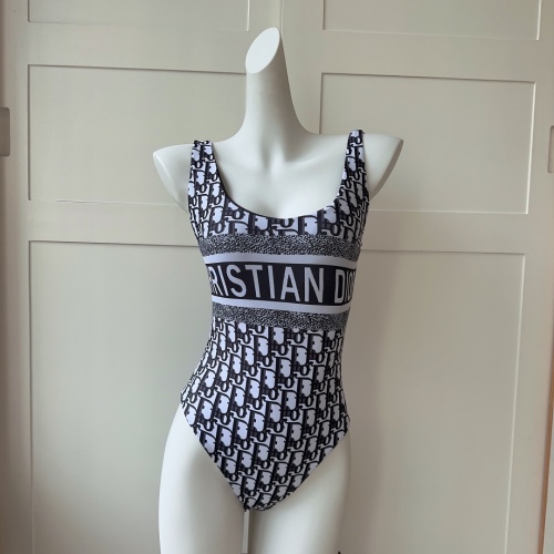 Cheap Christian Dior Bathing Suits Sleeveless For Women #1237596 Replica Wholesale [$41.00 USD] [ITEM#1237596] on Replica Christian Dior Bathing Suits