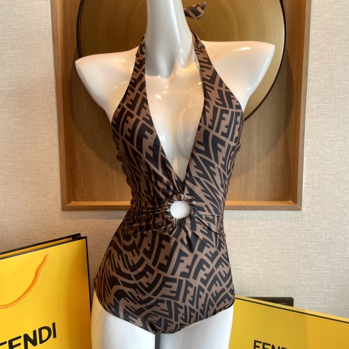 Cheap Fendi Bathing Suits Sleeveless For Women #1237597 Replica Wholesale [$41.00 USD] [ITEM#1237597] on Replica Fendi Bathing Suits