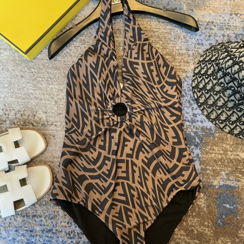 Cheap Fendi Bathing Suits Sleeveless For Women #1237597 Replica Wholesale [$41.00 USD] [ITEM#1237597] on Replica Fendi Bathing Suits