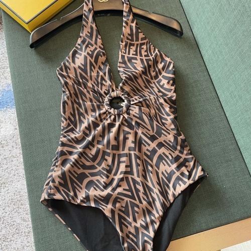 Cheap Fendi Bathing Suits Sleeveless For Women #1237597 Replica Wholesale [$41.00 USD] [ITEM#1237597] on Replica Fendi Bathing Suits