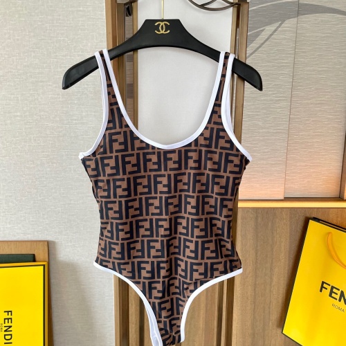 Cheap Fendi Bathing Suits Sleeveless For Women #1237599 Replica Wholesale [$41.00 USD] [ITEM#1237599] on Replica Fendi Bathing Suits