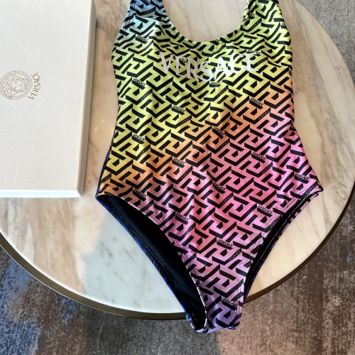 Cheap Versace Bathing Suits Sleeveless For Women #1237616 Replica Wholesale [$41.00 USD] [ITEM#1237616] on Replica Versace Bathing Suits