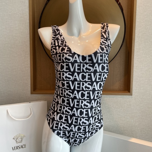 Cheap Versace Bathing Suits Sleeveless For Women #1237617 Replica Wholesale [$41.00 USD] [ITEM#1237617] on Replica Versace Bathing Suits