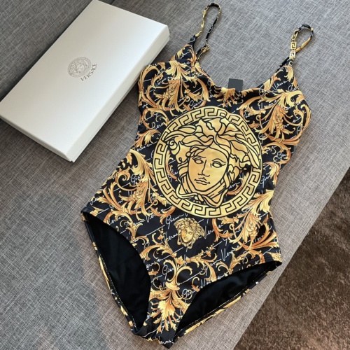 Cheap Versace Bathing Suits Sleeveless For Women #1237618 Replica Wholesale [$41.00 USD] [ITEM#1237618] on Replica Versace Bathing Suits