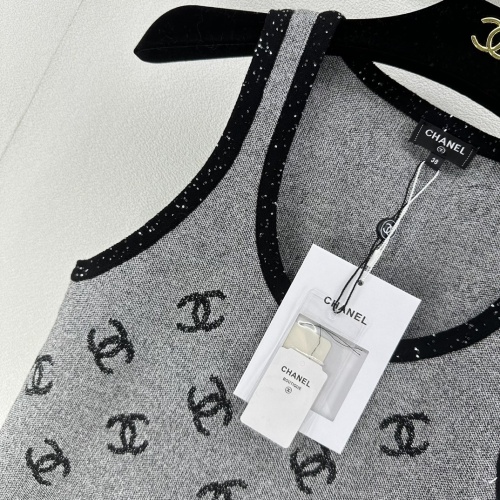 Cheap Chanel T-Shirts Sleeveless For Women #1237733 Replica Wholesale [$88.00 USD] [ITEM#1237733] on Replica Chanel T-Shirts