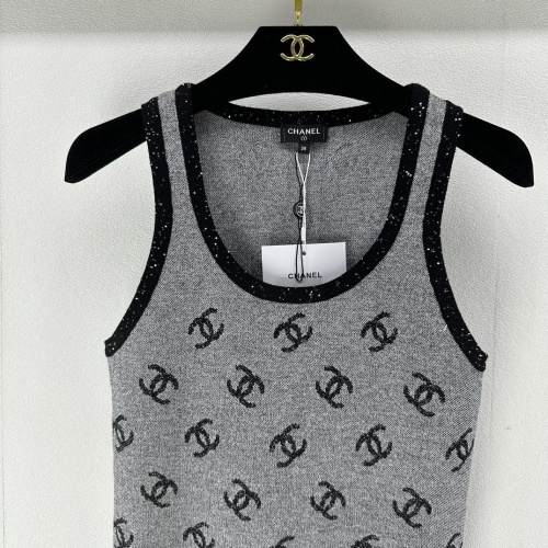 Cheap Chanel T-Shirts Sleeveless For Women #1237733 Replica Wholesale [$88.00 USD] [ITEM#1237733] on Replica Chanel T-Shirts