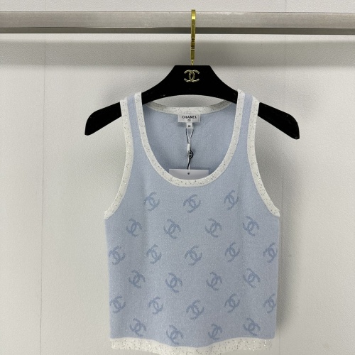 Cheap Chanel T-Shirts Sleeveless For Women #1237734 Replica Wholesale [$88.00 USD] [ITEM#1237734] on Replica Chanel T-Shirts