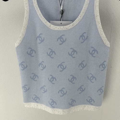 Cheap Chanel T-Shirts Sleeveless For Women #1237734 Replica Wholesale [$88.00 USD] [ITEM#1237734] on Replica Chanel T-Shirts