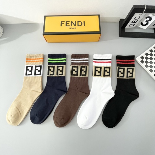 Cheap Fendi Socks #1237740 Replica Wholesale [$29.00 USD] [ITEM#1237740] on Replica Fendi Socks