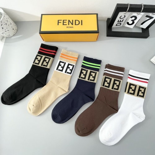 Cheap Fendi Socks #1237740 Replica Wholesale [$29.00 USD] [ITEM#1237740] on Replica Fendi Socks