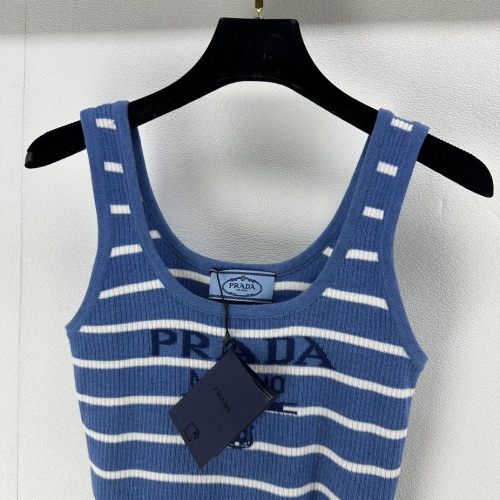 Cheap Prada T-Shirts Sleeveless For Women #1237756 Replica Wholesale [$72.00 USD] [ITEM#1237756] on Replica Prada T-Shirts