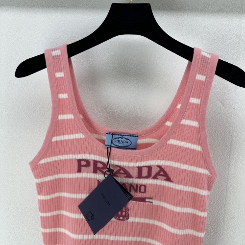 Cheap Prada T-Shirts Sleeveless For Women #1237758 Replica Wholesale [$72.00 USD] [ITEM#1237758] on Replica Prada T-Shirts