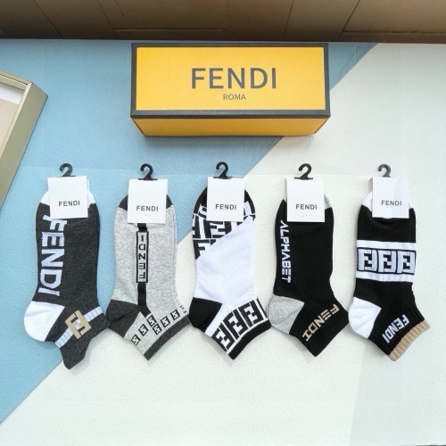 Cheap Fendi Socks #1237785 Replica Wholesale [$25.00 USD] [ITEM#1237785] on Replica Fendi Socks