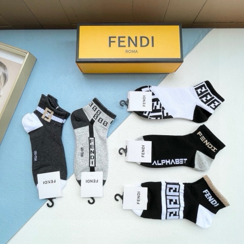 Cheap Fendi Socks #1237785 Replica Wholesale [$25.00 USD] [ITEM#1237785] on Replica Fendi Socks