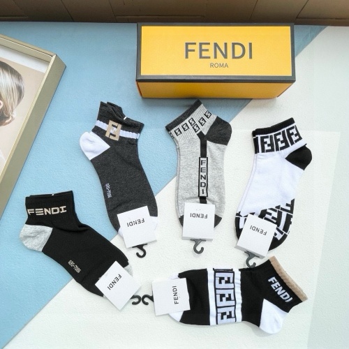 Cheap Fendi Socks #1237785 Replica Wholesale [$25.00 USD] [ITEM#1237785] on Replica Fendi Socks