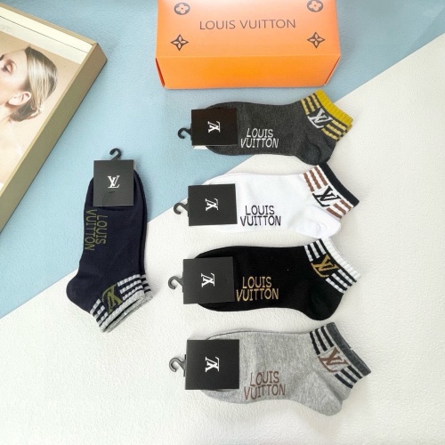 Cheap Louis Vuitton LV Socks #1237835 Replica Wholesale [$27.00 USD] [ITEM#1237835] on Replica Louis Vuitton LV Socks