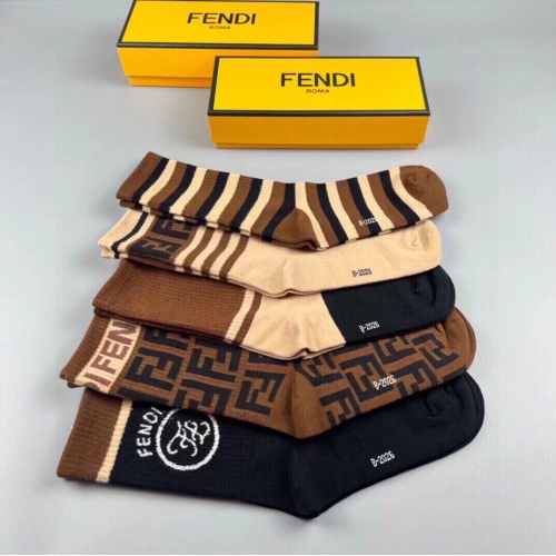 Cheap Fendi Socks #1238064 Replica Wholesale [$29.00 USD] [ITEM#1238064] on Replica Fendi Socks