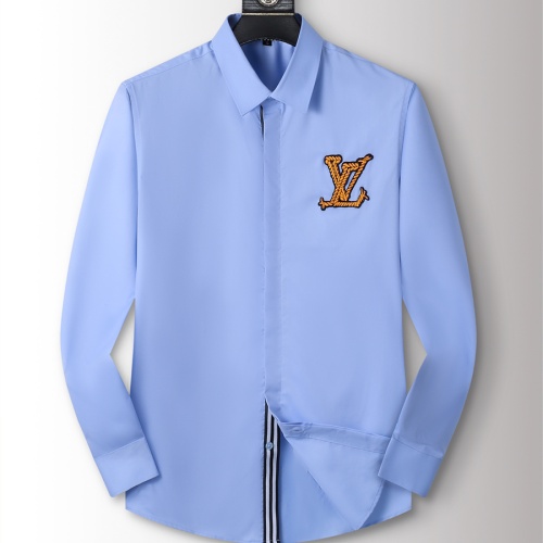 Cheap Louis Vuitton LV Shirts Long Sleeved For Men #1238229 Replica Wholesale [$40.00 USD] [ITEM#1238229] on Replica 