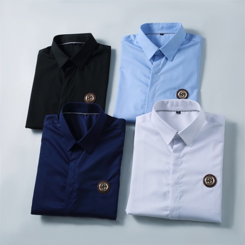 Cheap Gucci Shirts Long Sleeved For Men #1238258 Replica Wholesale [$40.00 USD] [ITEM#1238258] on Replica Gucci Shirts