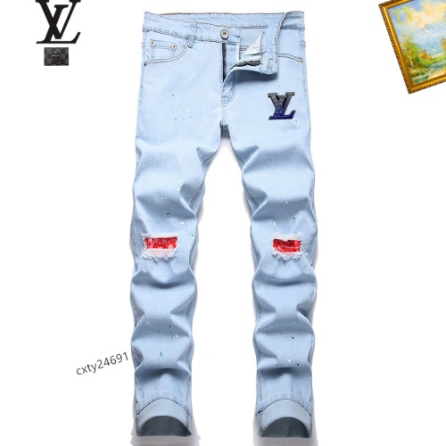 Cheap Louis Vuitton LV Jeans For Men #1238327 Replica Wholesale [$48.00 USD] [ITEM#1238327] on Replica Louis Vuitton LV Jeans