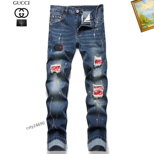 Cheap Gucci Jeans For Men #1238340 Replica Wholesale [$48.00 USD] [ITEM#1238340] on Replica Gucci Jeans