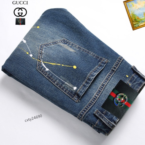 Cheap Gucci Jeans For Men #1238340 Replica Wholesale [$48.00 USD] [ITEM#1238340] on Replica Gucci Jeans