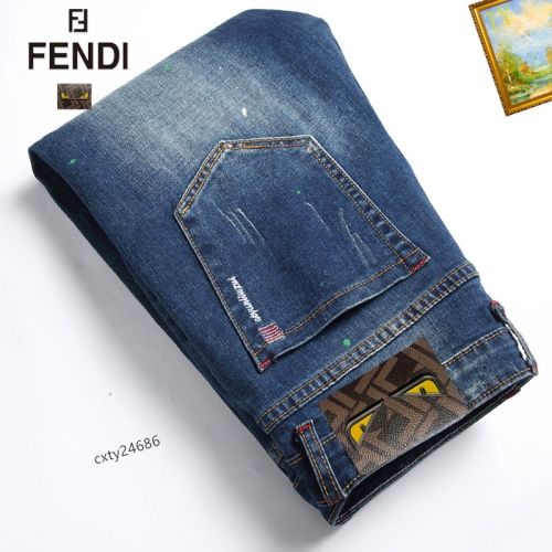 Cheap Fendi Jeans For Men #1238342 Replica Wholesale [$48.00 USD] [ITEM#1238342] on Replica Fendi Jeans