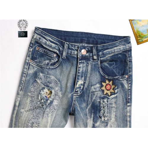 Cheap Chrome Hearts Jeans For Men #1238360 Replica Wholesale [$48.00 USD] [ITEM#1238360] on Replica Chrome Hearts Jeans