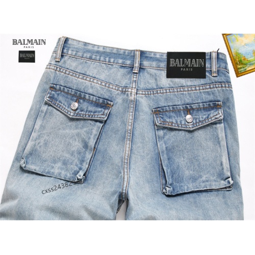 Cheap Balmain Jeans For Men #1238375 Replica Wholesale [$42.00 USD] [ITEM#1238375] on Replica Balmain Jeans